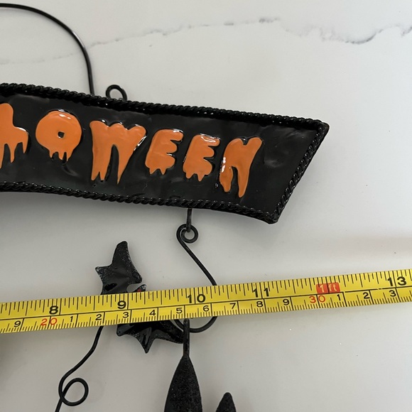 Metal happy Halloween hanging pumpkin decoration. - Picture 8 of 8